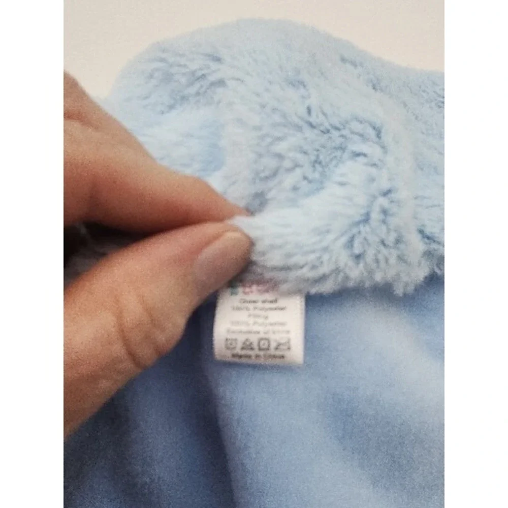 Heads shoulders toes and bows puppy   baby lovey‎ lovely blanket